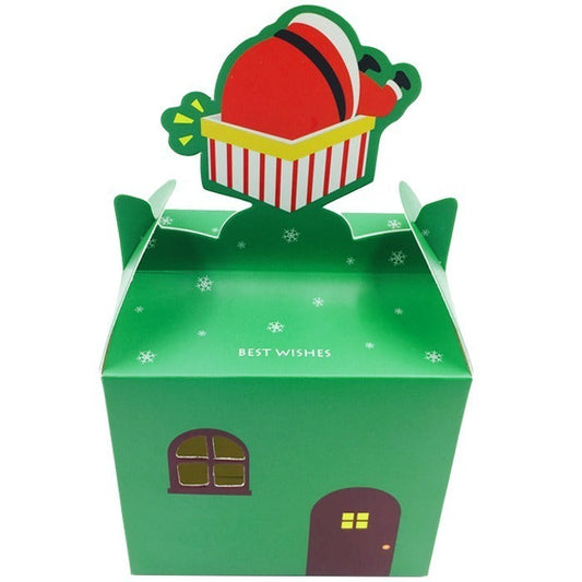 Cutie căni 3D Crăciun verde