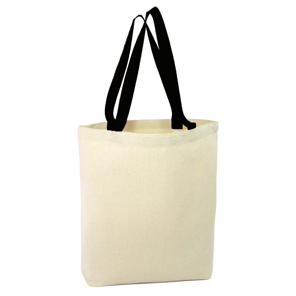 Geantă Canvas TOTE personalizată - mâner negru