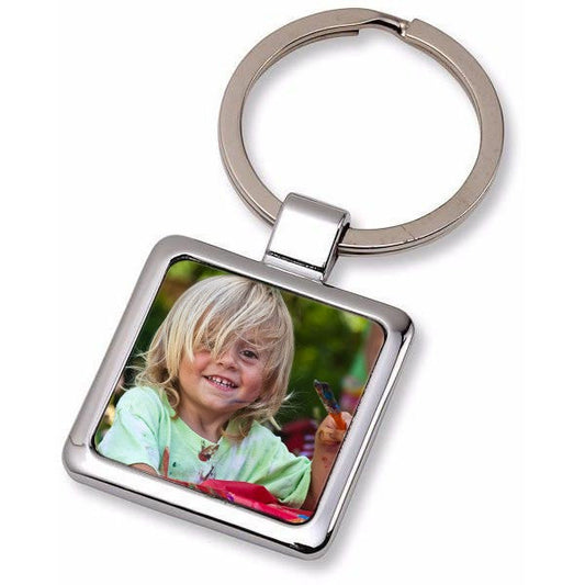 Breloc metalic pătrat