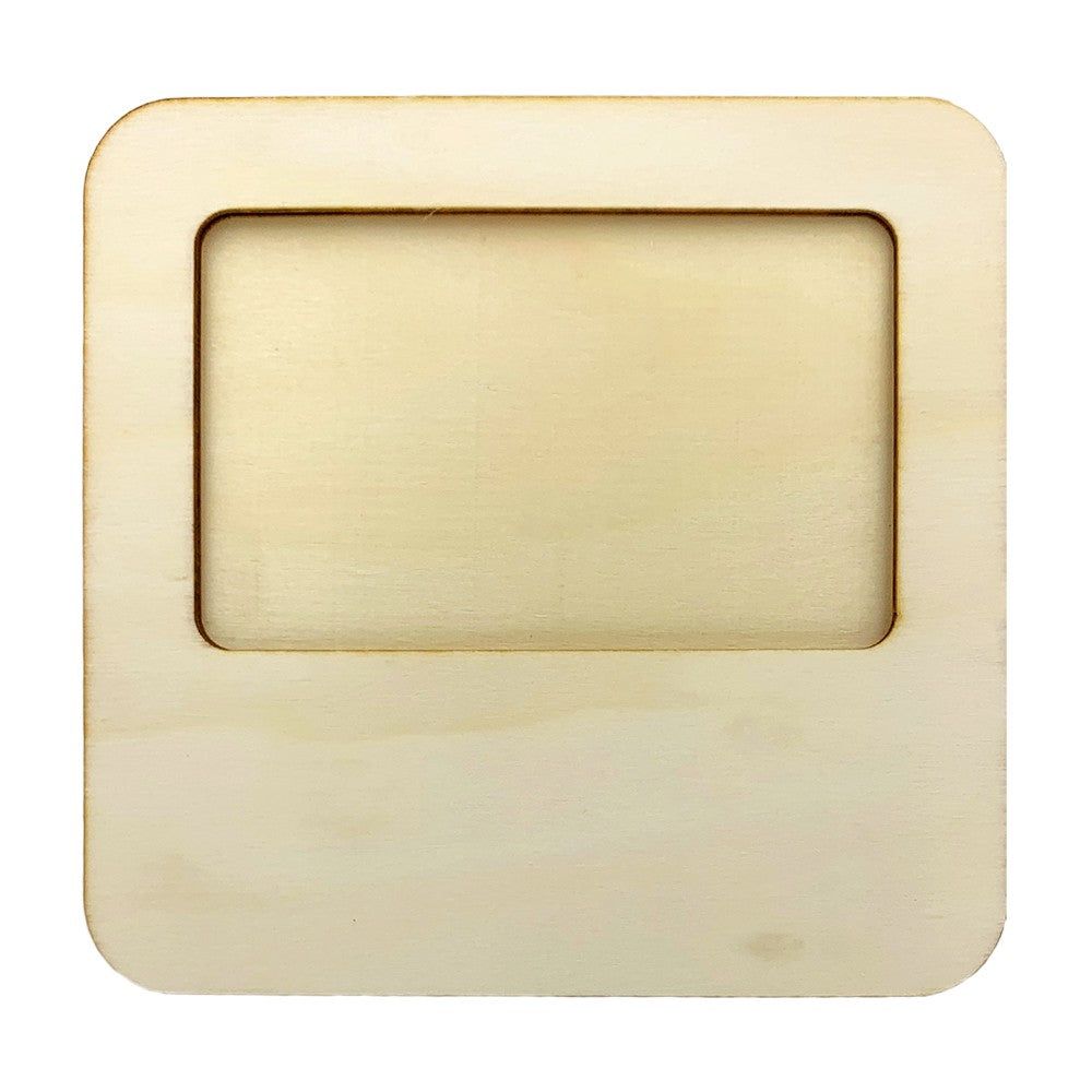 Ramă foto lemn pătrat