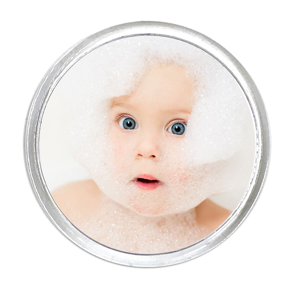 Magnet plastic insertie foto rotund 6cm