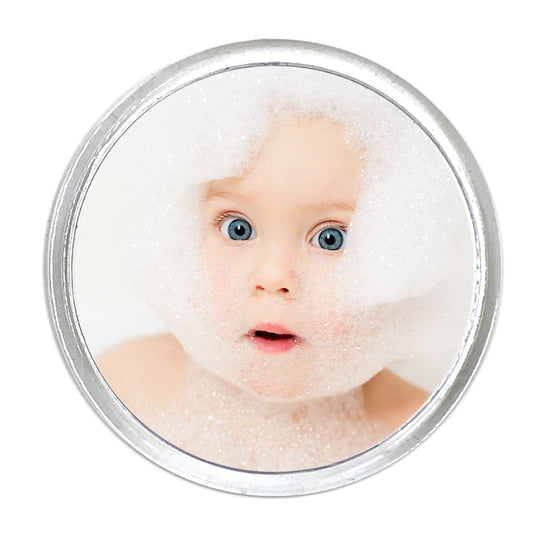 Magnet plastic insertie foto rotund 6cm