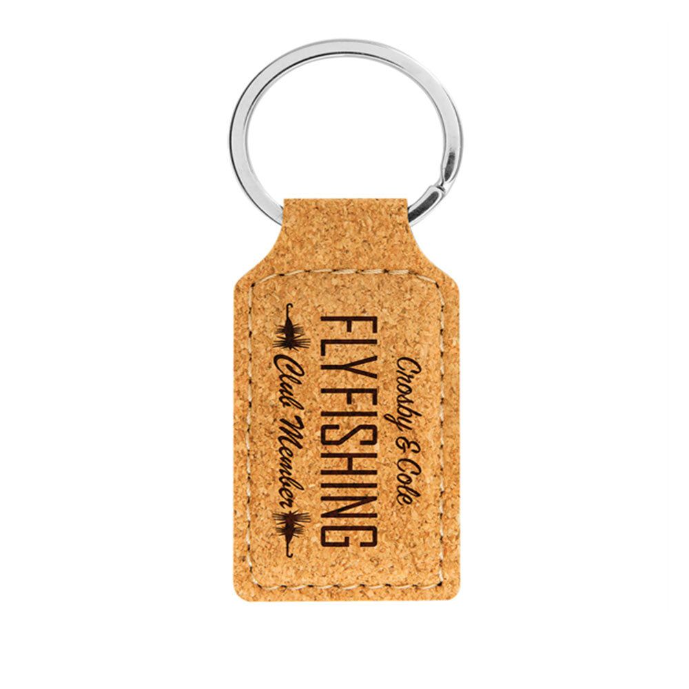 Breloc din plută naturală dreptunghi