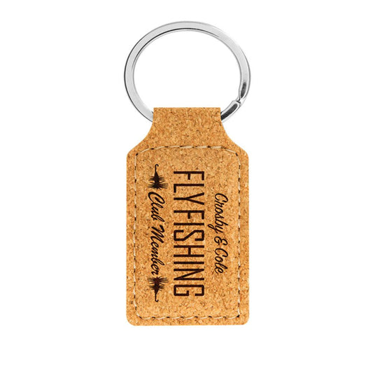 Breloc din plută naturală dreptunghi