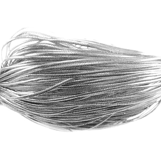 Set 100 șnur argintiu metalic