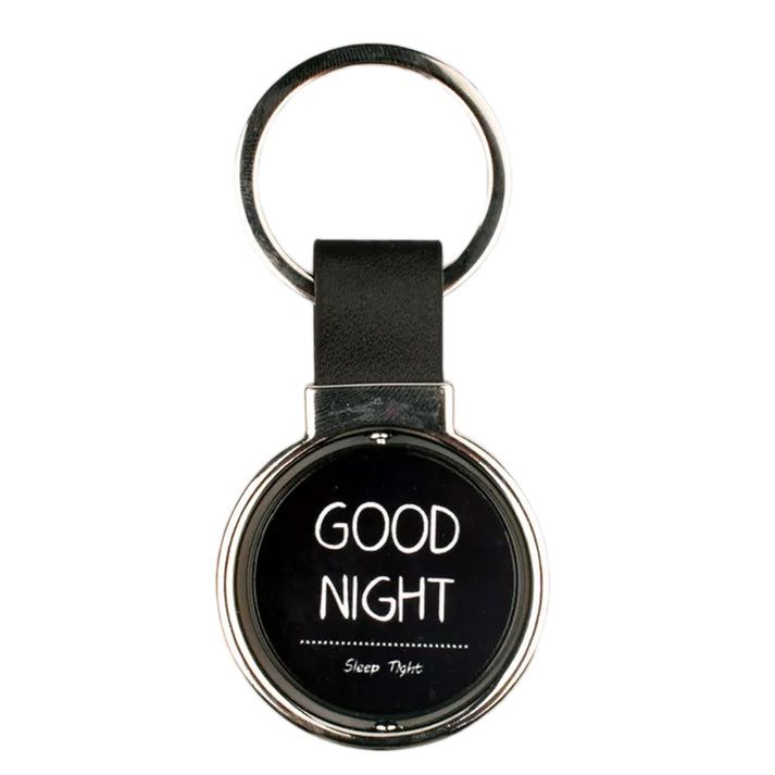 Breloc piele cu pandantiv rotativ