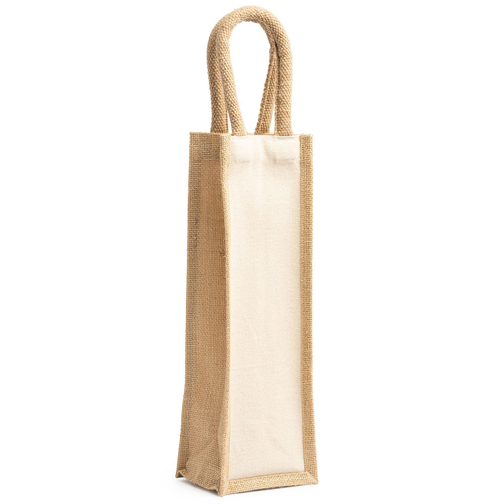 Sacosa din iuta pentru sticla de vin