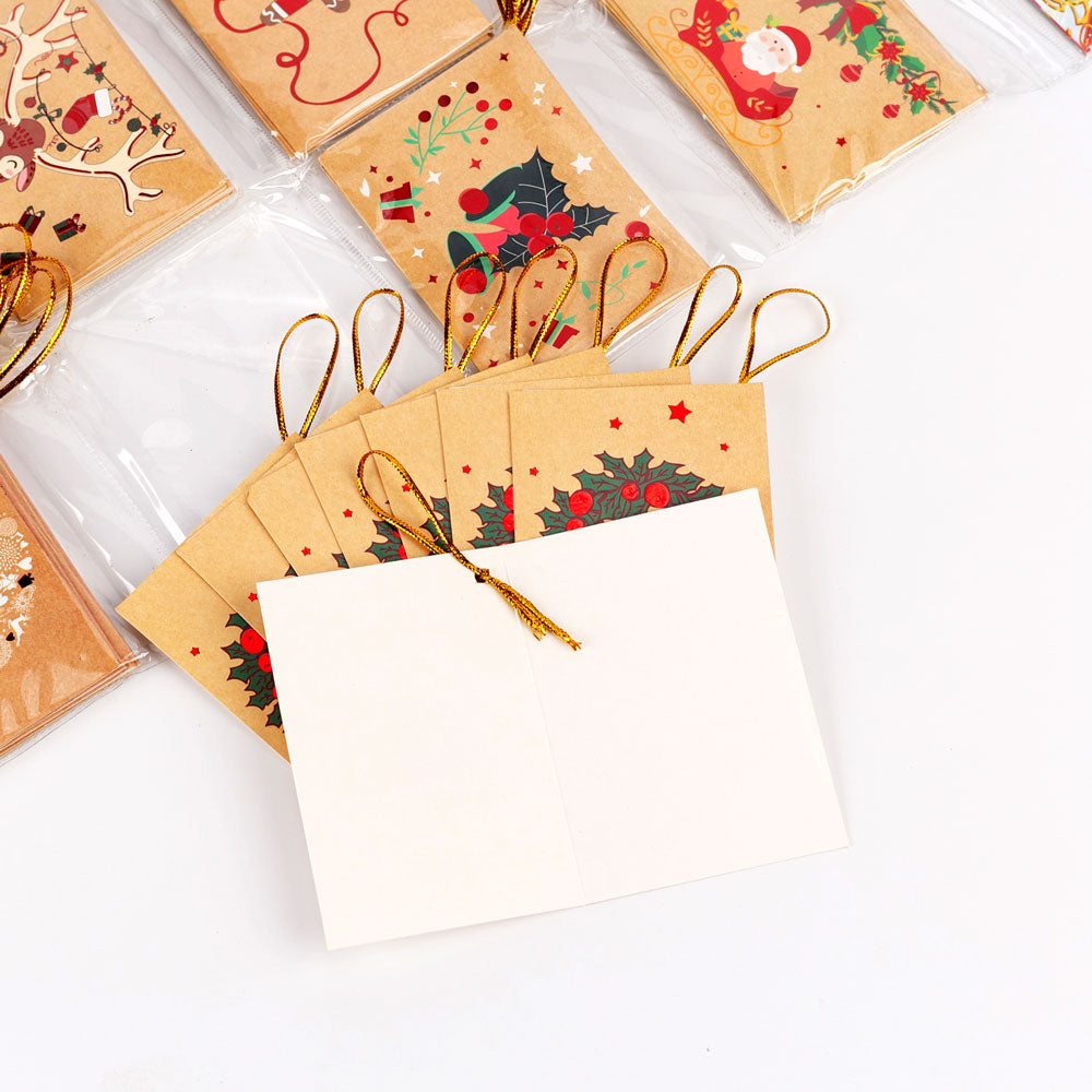 Mini felicitări 6x9 modele CRĂCIUN2 - set 120 buc