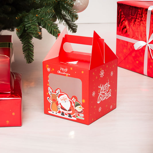 Cutie căni 3D Merry Christmas roșu