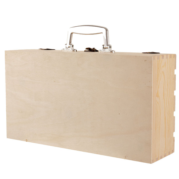 Cutie lemn tip cufăr pentru 2 sticle de vin