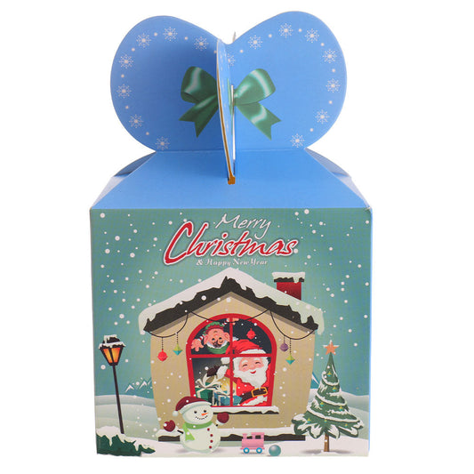 Cutie căni 3D Crăciun albastră