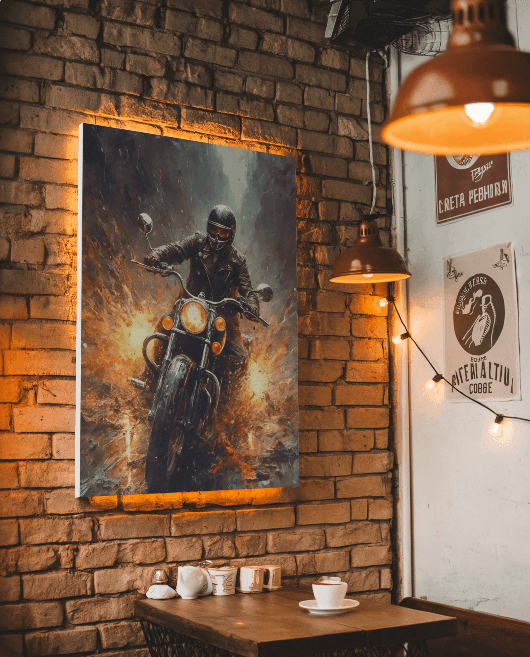 tablou canvas flame rider