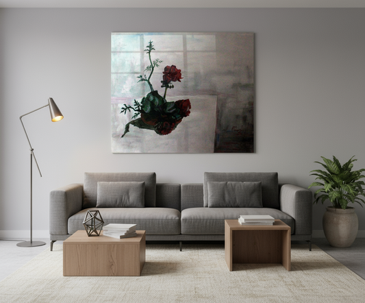 Tablou Ikebana cu Mușcate și Pătrunjel