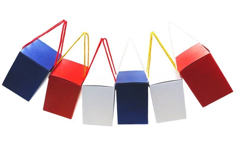 Cutie căni roșie cu mânere