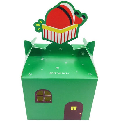 Cutie căni 3D Crăciun verde