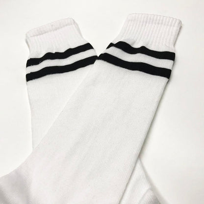 Jambiere sport alb+negru