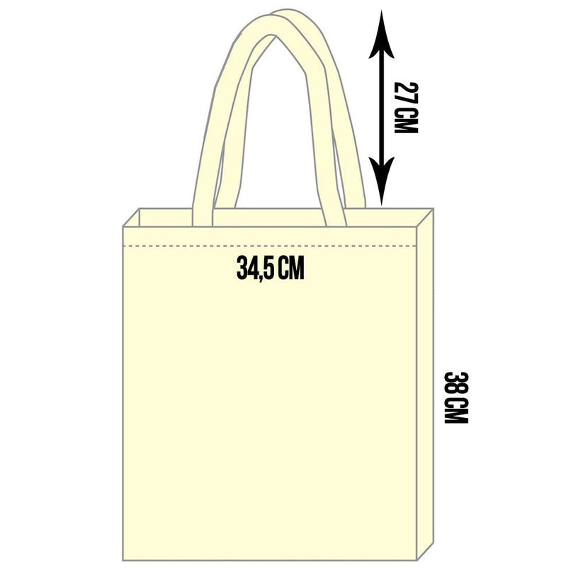 Geantă Canvas TOTE – mâner negru