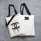 Geantă Canvas TOTE – mâner negru