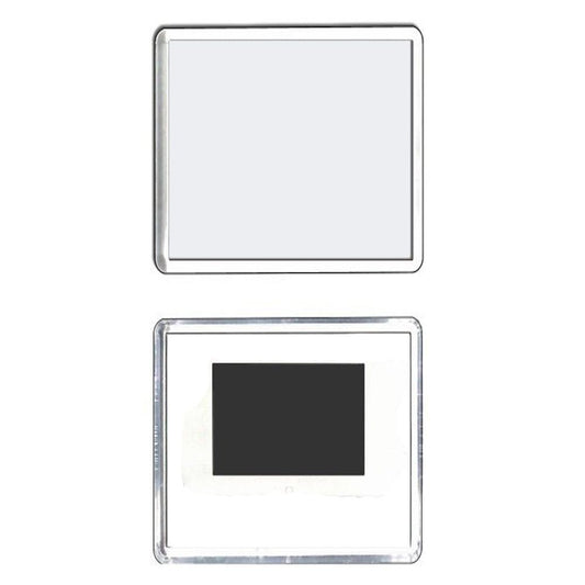 Magnet plastic insertie foto 6,5x6,5 - set 50 buc