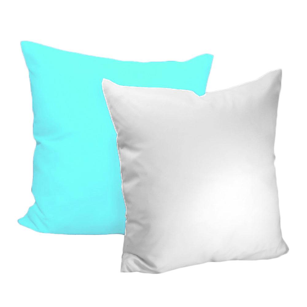 husa perna personalizata alb albastru 40 x 40 cm