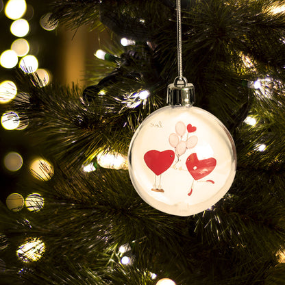 Glob inserție foto rotund pentru brad Ø7cm