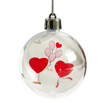 Glob inserție foto rotund pentru brad Ø7cm