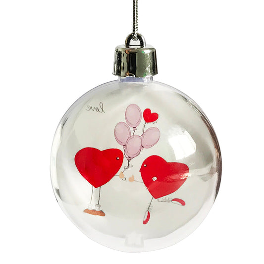 Glob inserție foto rotund pentru brad Ø7cm