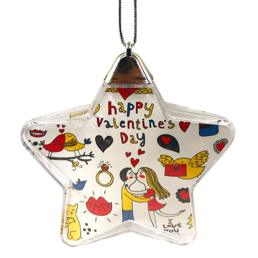 Glob inserție foto stea pentru brad