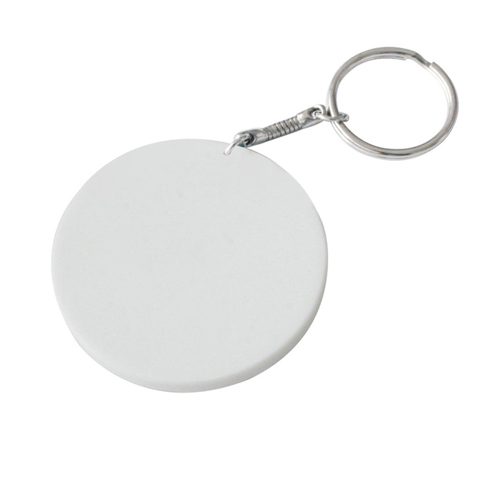 Breloc plastic rotund personalizat