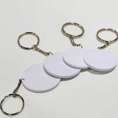 Breloc plastic rotund personalizat