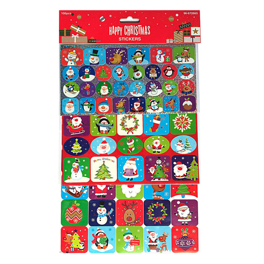 Pachet stickere Crăciun1 - set 100 buc