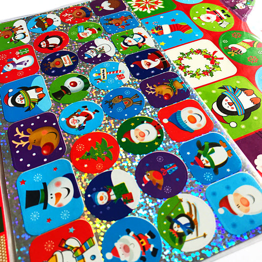 Pachet stickere Crăciun1 - set 100 buc