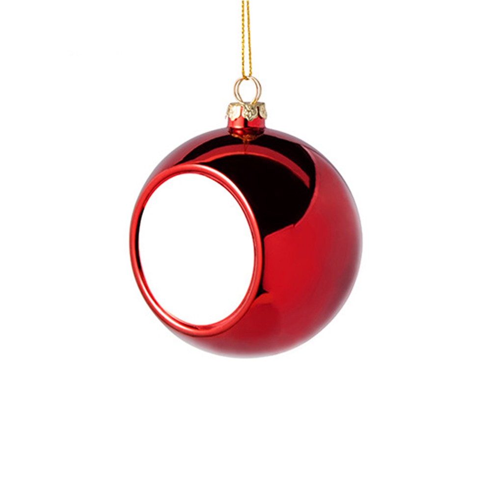 Glob personalizat rosu pentru brad  4cm