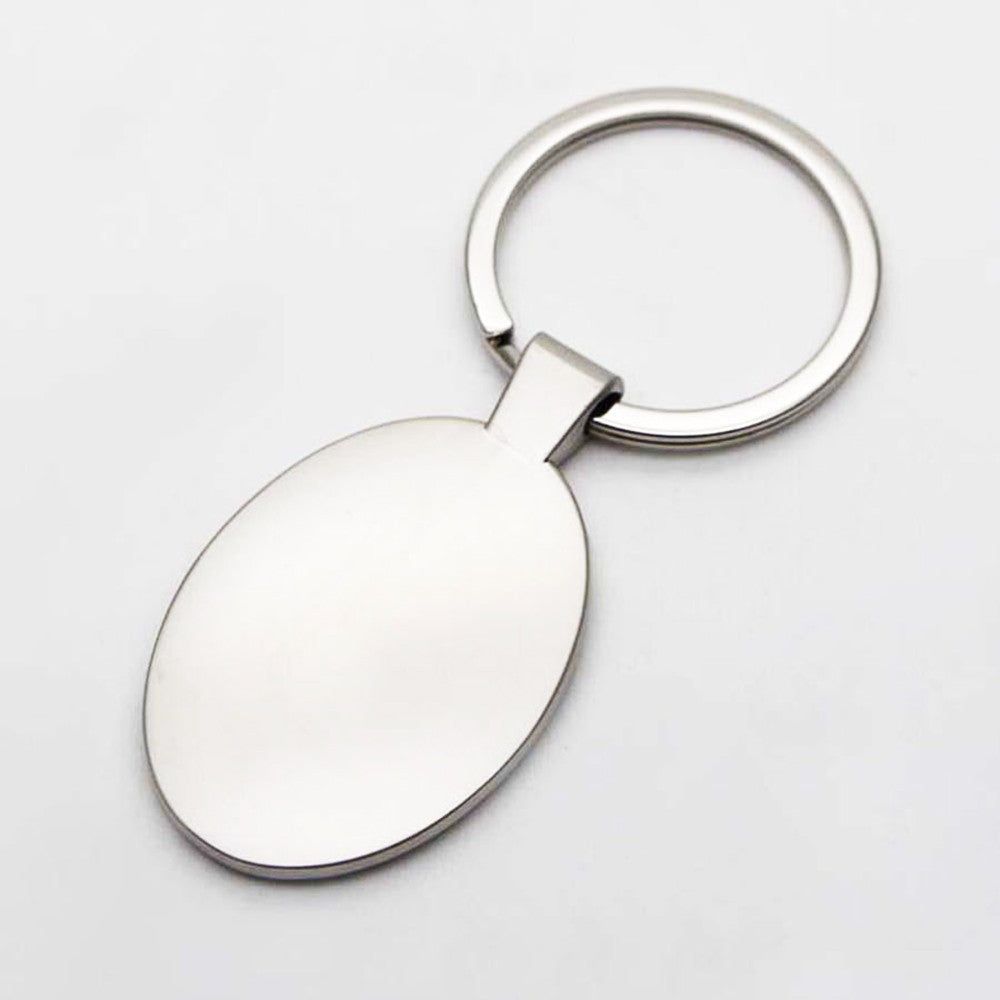 Breloc metalic oval