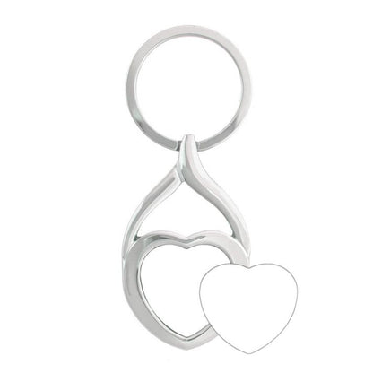 Breloc metalic inimă