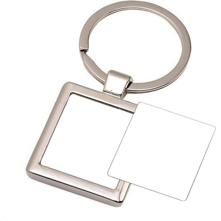 Breloc metalic pătrat