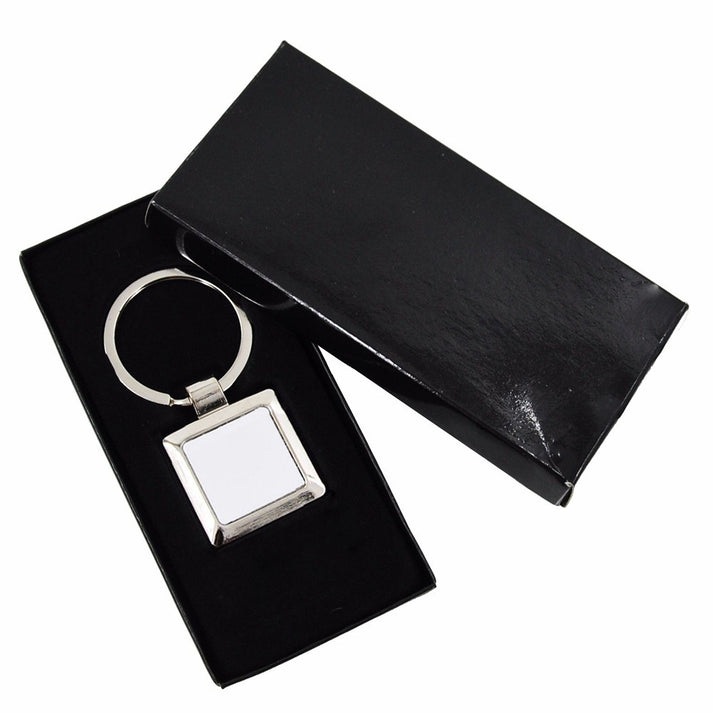 Breloc metalic pătrat