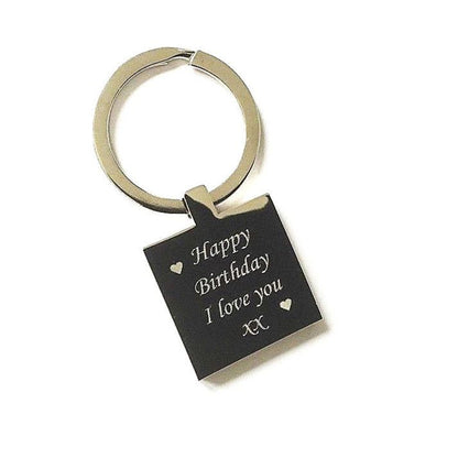 Breloc metalic pătrat