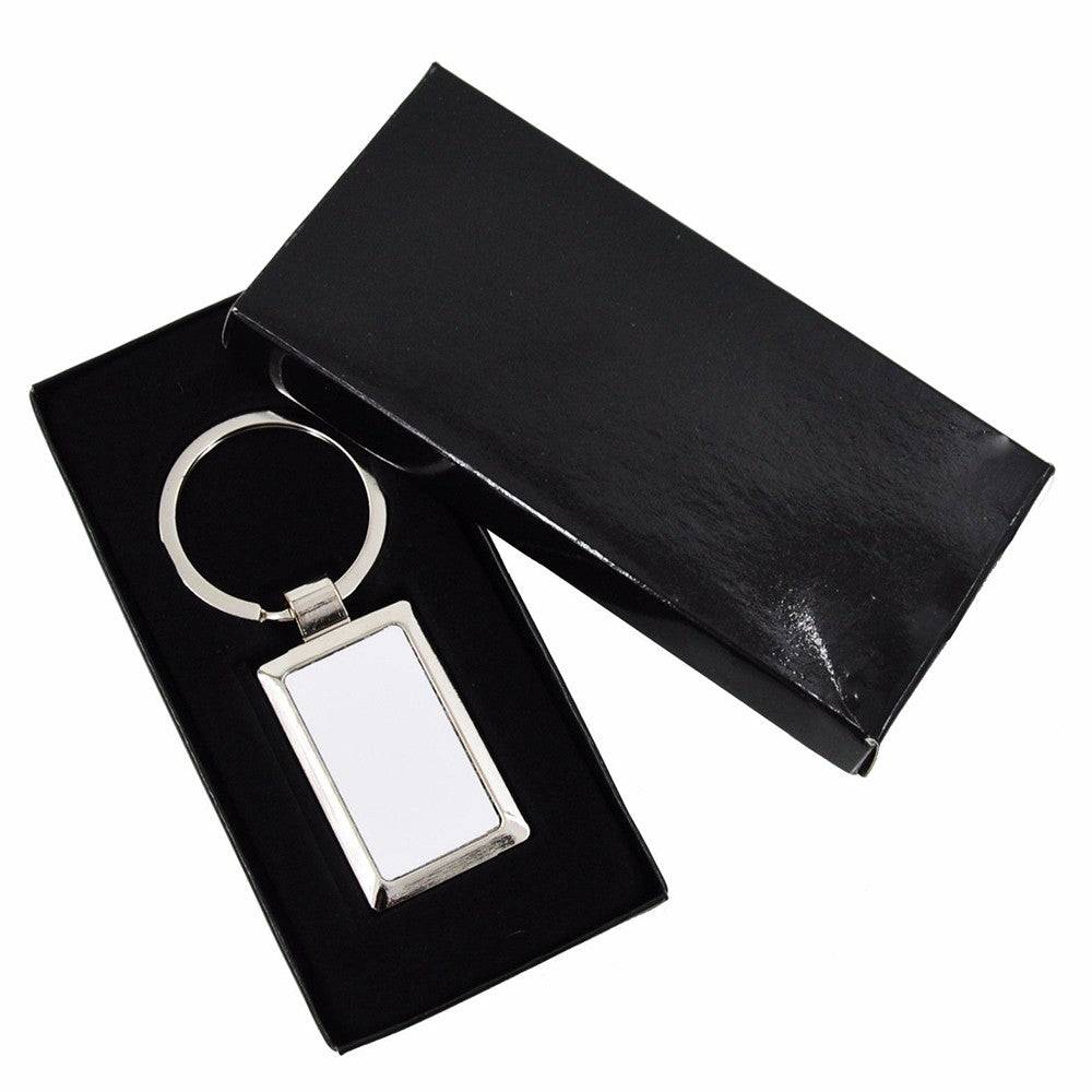 Breloc metalic dreptunghi