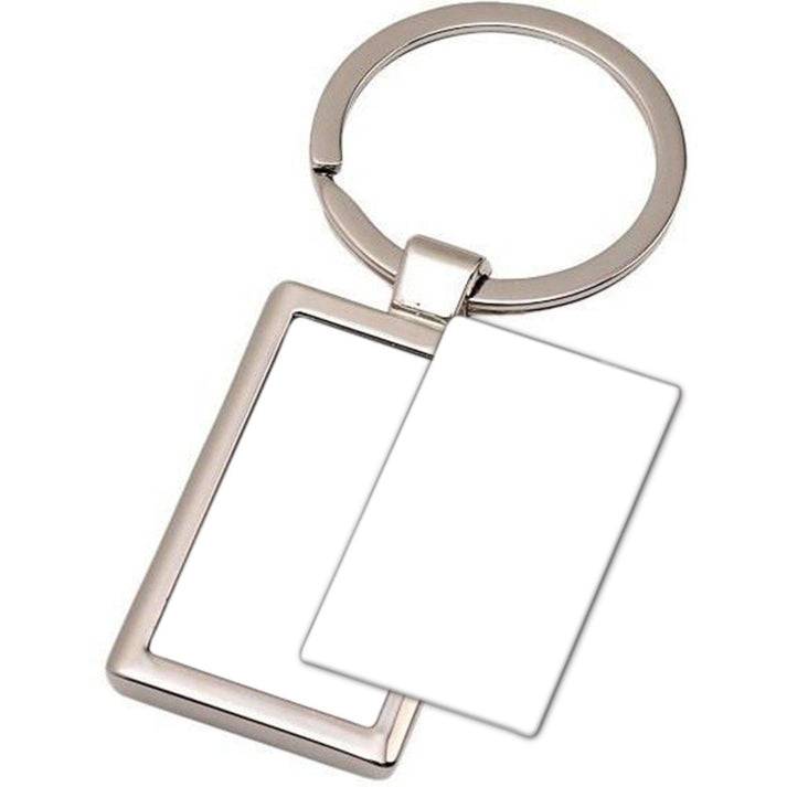 Breloc metalic dreptunghi