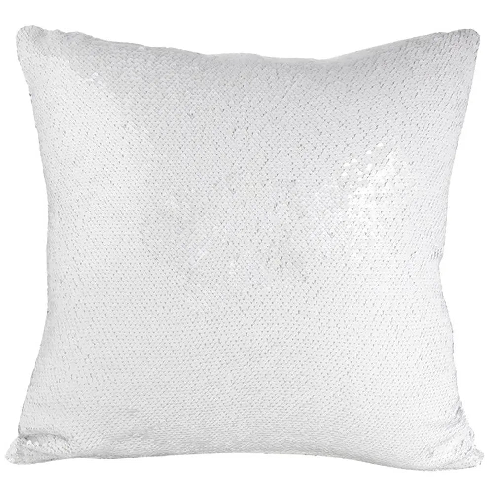 HusÄƒ albÄƒ de pernÄƒ cu paiete 40x40