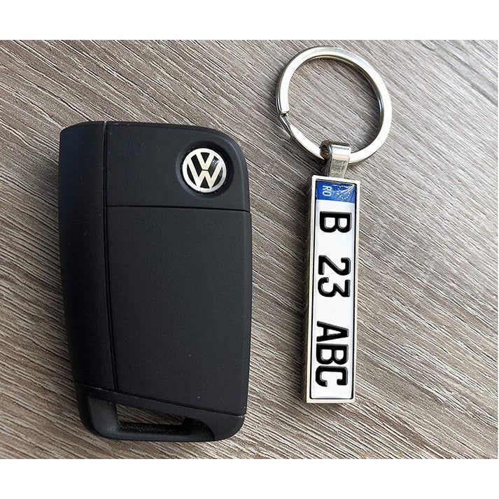 Breloc metalic AUTO negru