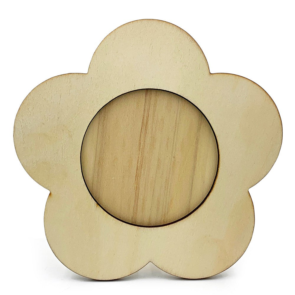 Rama foto lemn floare