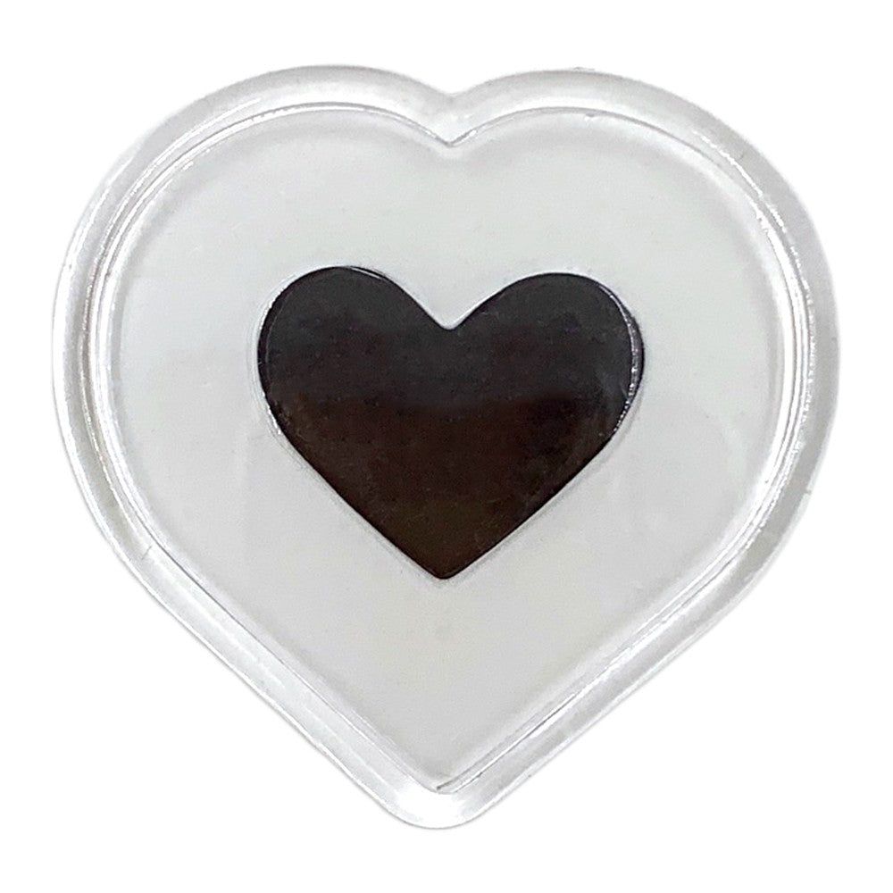 Magnet plastic insertie foto inima - set 100 buc