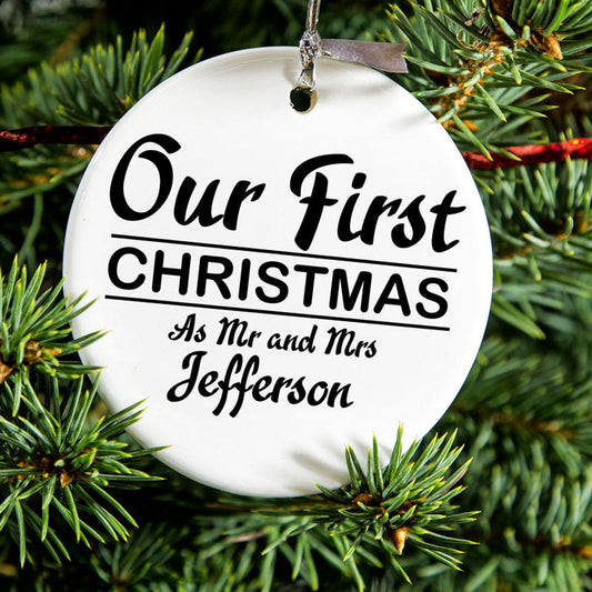 Ornament ceramica personalizat rotund