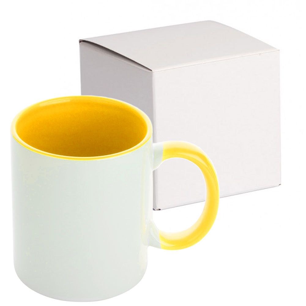 Cană mâner și interior color + cutie individuală