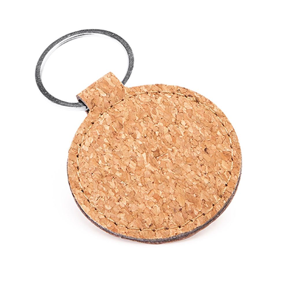 Breloc din plută naturală - rotund