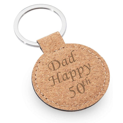 Breloc din plută naturală - rotund