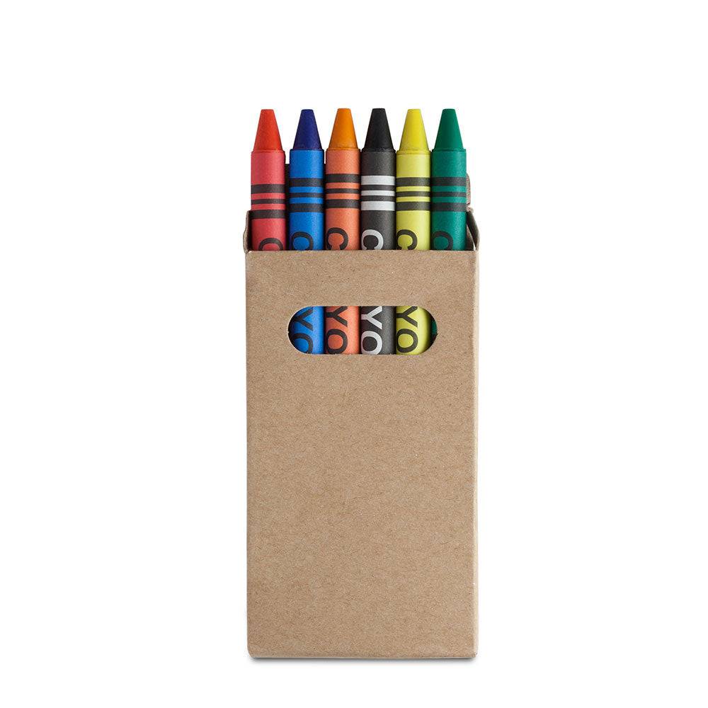 Set creioane colorate în cutie carton reciclat