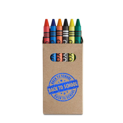 Set creioane colorate în cutie carton reciclat